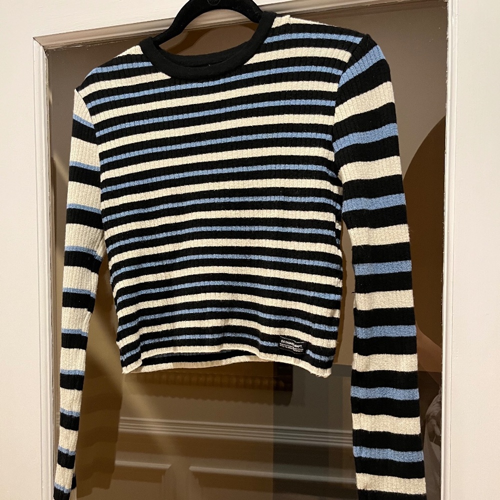 UO Striped Crop Sweater